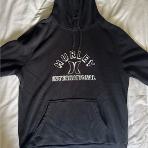 Hurley Hoodie Sweatshirt Size Large Black Surf Skate Y2K Vintage